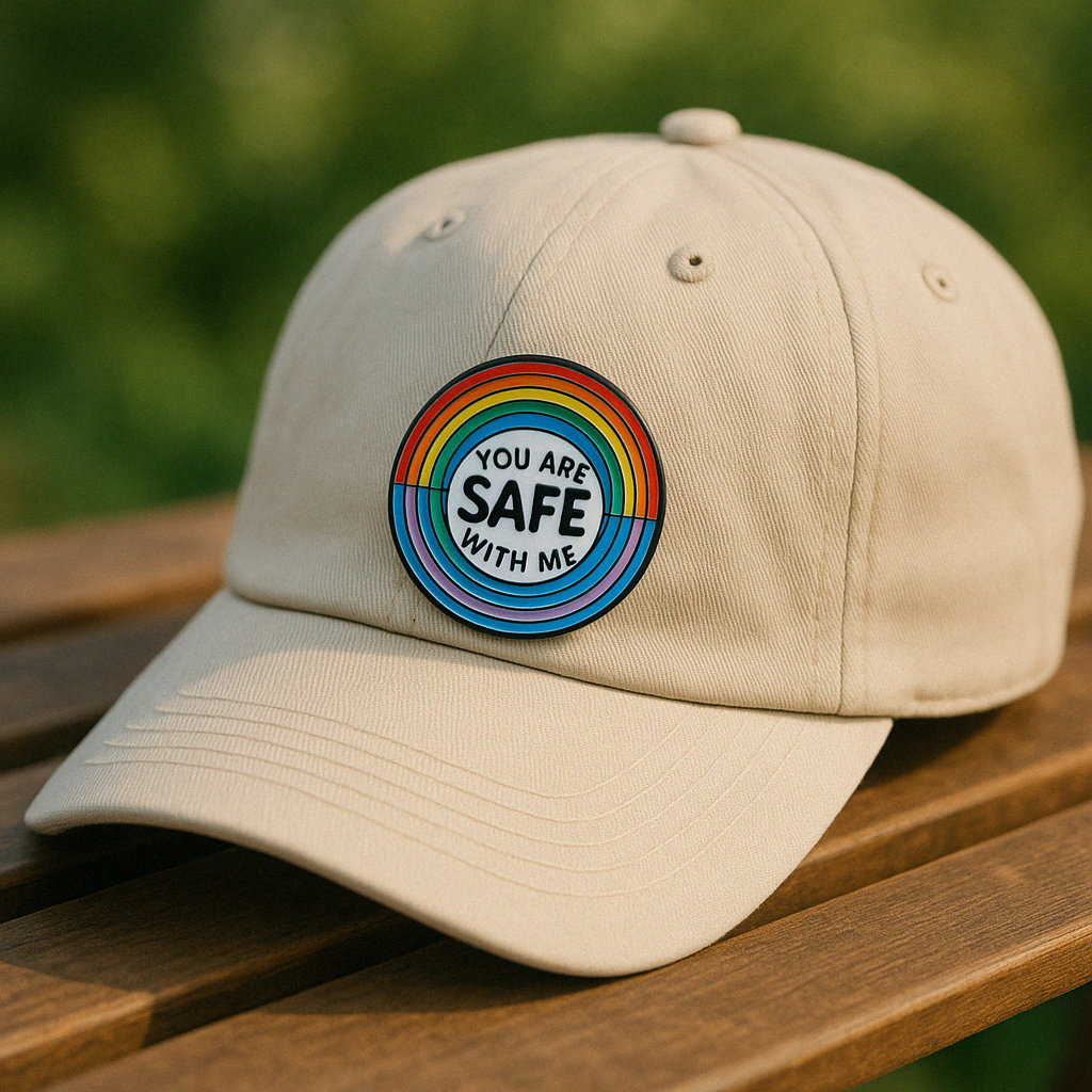 You Are Safe With Me Pin