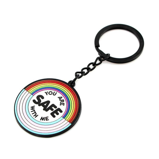 You Are Safe With Me Keychain